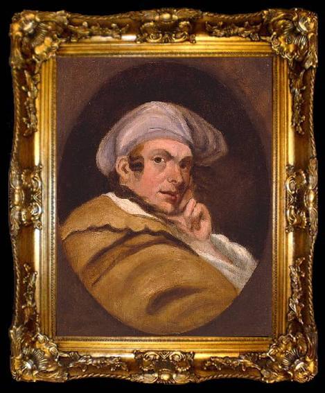 framed  Mortimer Menpes Self portrait, ta009-2